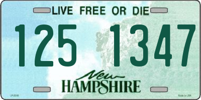 NH license plate 1251347