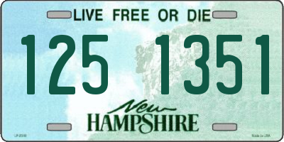 NH license plate 1251351