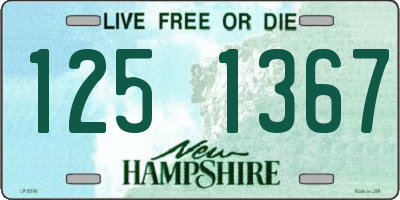 NH license plate 1251367