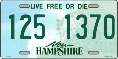 NH license plate 1251370