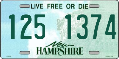NH license plate 1251374