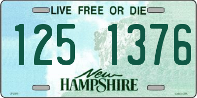 NH license plate 1251376