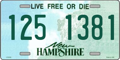 NH license plate 1251381