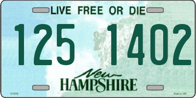 NH license plate 1251402