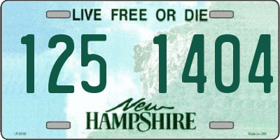 NH license plate 1251404
