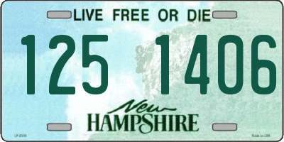NH license plate 1251406