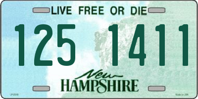 NH license plate 1251411