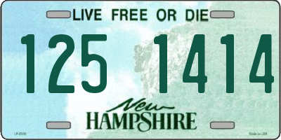 NH license plate 1251414