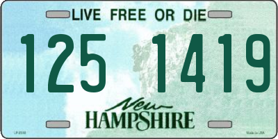 NH license plate 1251419