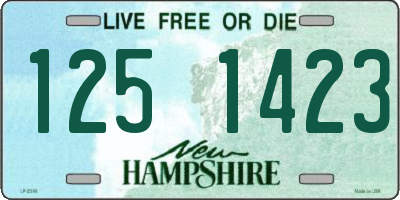 NH license plate 1251423
