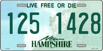 NH license plate 1251428