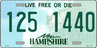 NH license plate 1251440