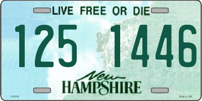 NH license plate 1251446