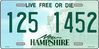 NH license plate 1251452