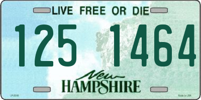 NH license plate 1251464