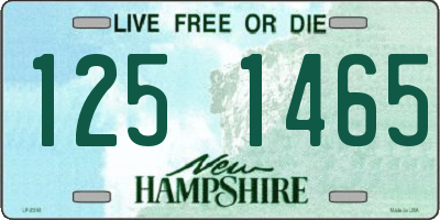 NH license plate 1251465