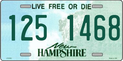 NH license plate 1251468