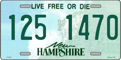 NH license plate 1251470