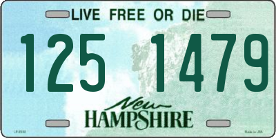 NH license plate 1251479