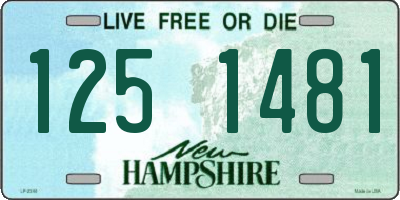 NH license plate 1251481