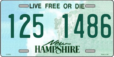 NH license plate 1251486