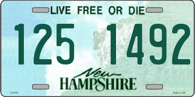 NH license plate 1251492