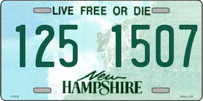 NH license plate 1251507