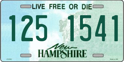 NH license plate 1251541