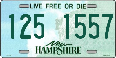 NH license plate 1251557