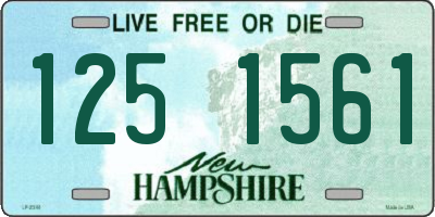 NH license plate 1251561