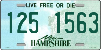 NH license plate 1251563