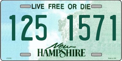 NH license plate 1251571
