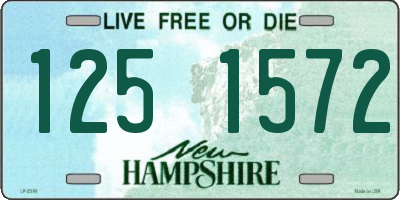 NH license plate 1251572
