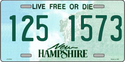 NH license plate 1251573