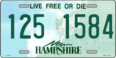 NH license plate 1251584