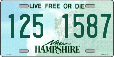 NH license plate 1251587