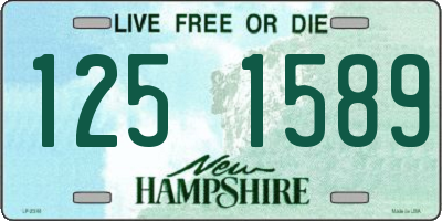 NH license plate 1251589