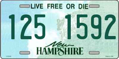 NH license plate 1251592