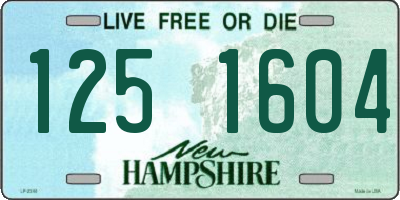 NH license plate 1251604