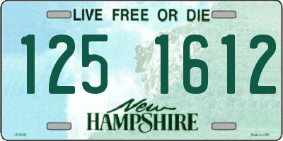 NH license plate 1251612