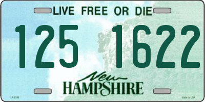 NH license plate 1251622