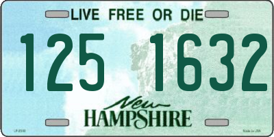 NH license plate 1251632