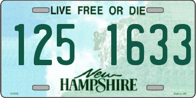 NH license plate 1251633