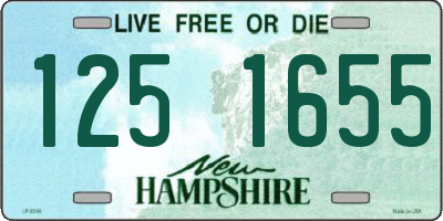 NH license plate 1251655