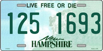 NH license plate 1251693