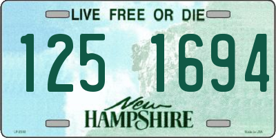 NH license plate 1251694