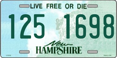NH license plate 1251698