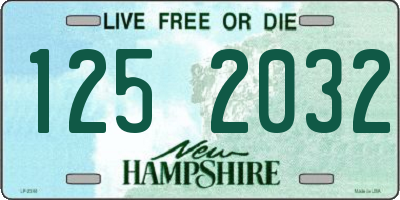 NH license plate 1252032