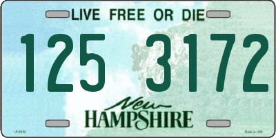 NH license plate 1253172