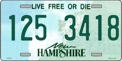 NH license plate 1253418